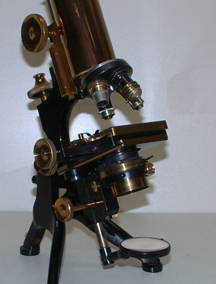 Watson & Sons Edimburgh - Stand H microscopi antichi, vintage microscopes, microtome, microtomes