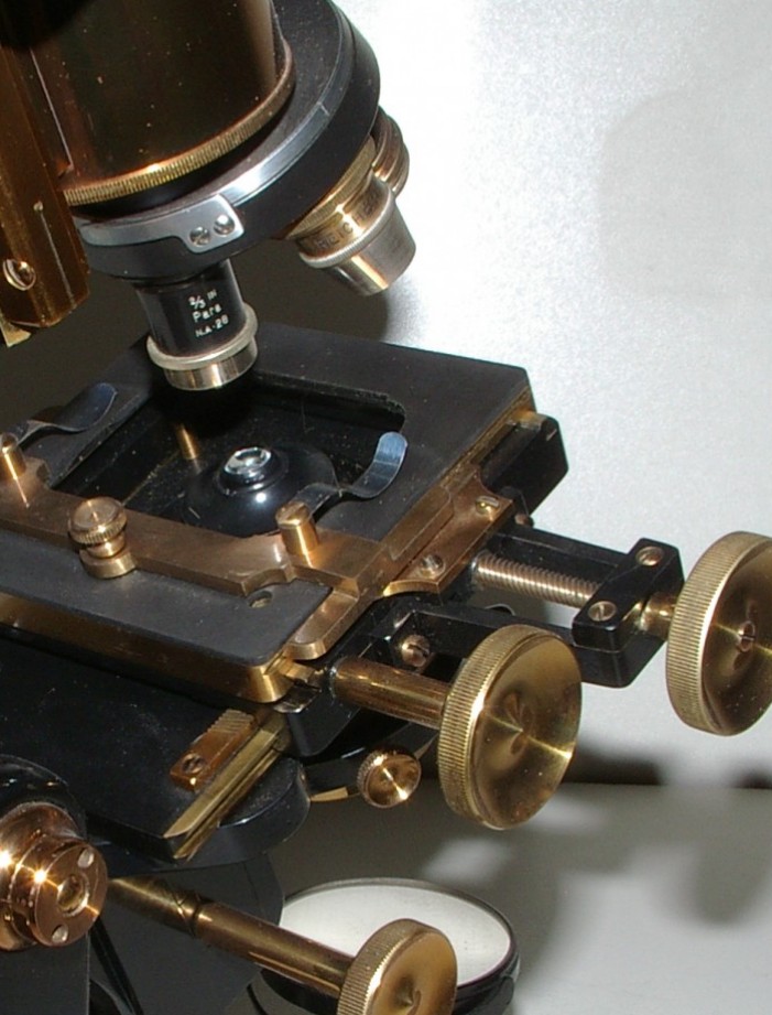 Watson & Sons Edimburgh - Stand H microscopi antichi, vintage microscopes, microtome, microtomes