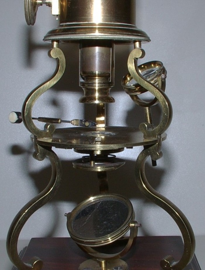 Culpeper-type microscope microscopi antichi, vintage microscopes, microtome, microtomes