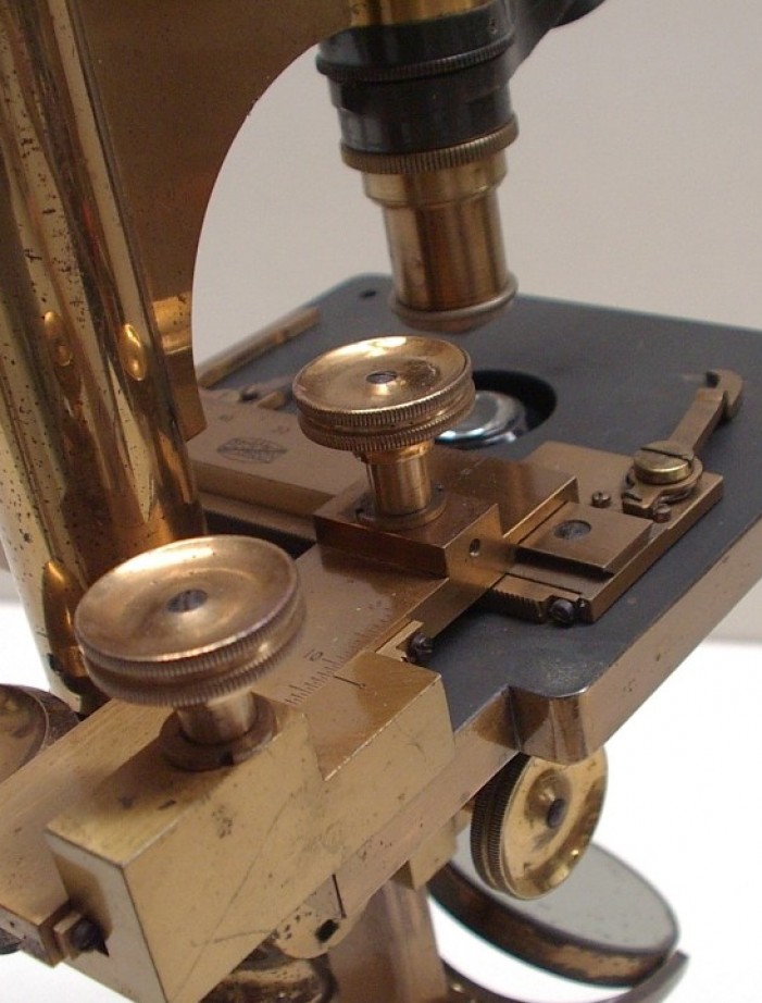 R.&J. Beck Continental Model microscopi antichi, vintage microscopes, microtome, microtomes